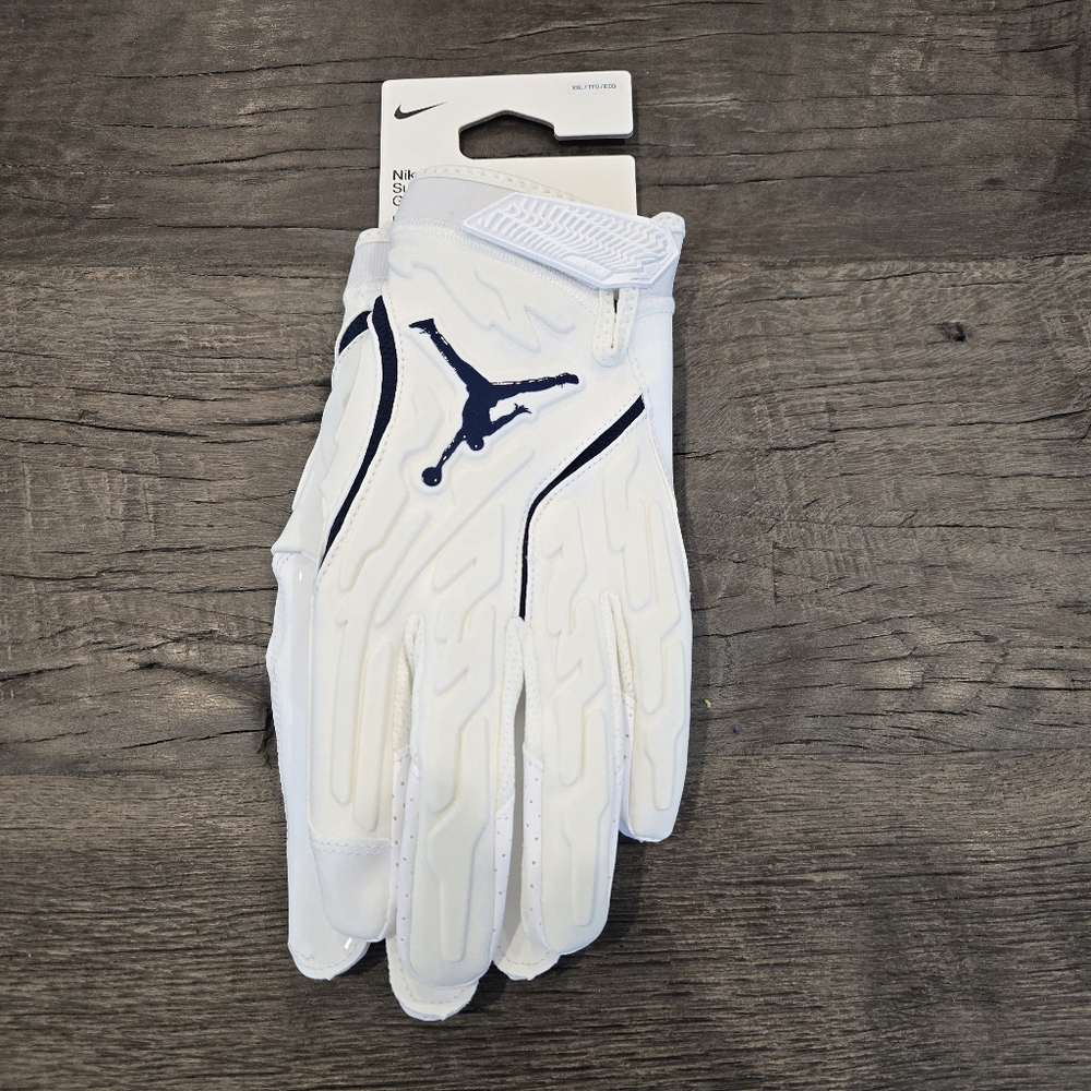 JORDAN SUPERBAD MICHIGAN WOLVERINES P.E. FOOTBALL GLOVES MENS